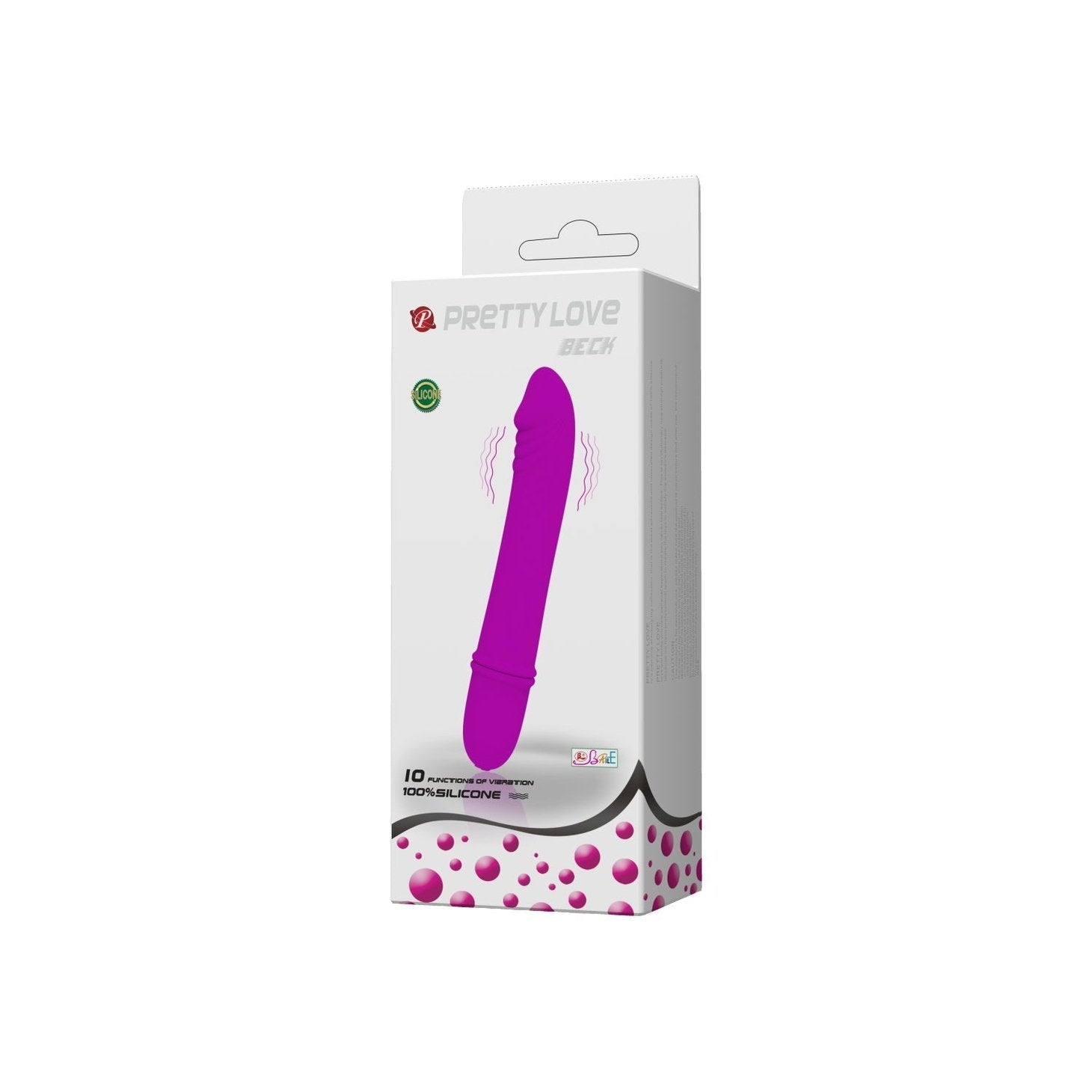 Vibratore Design in Silicone con richiamo alla forma del pene - 10 potenti vibrazioni