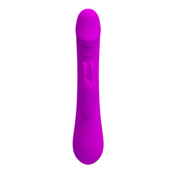 Clement Vibratore Rabbit con 3 motori e 30 diverse modalità di vibrazione - Viola, Silicone, Anallergico, Ricaricabile