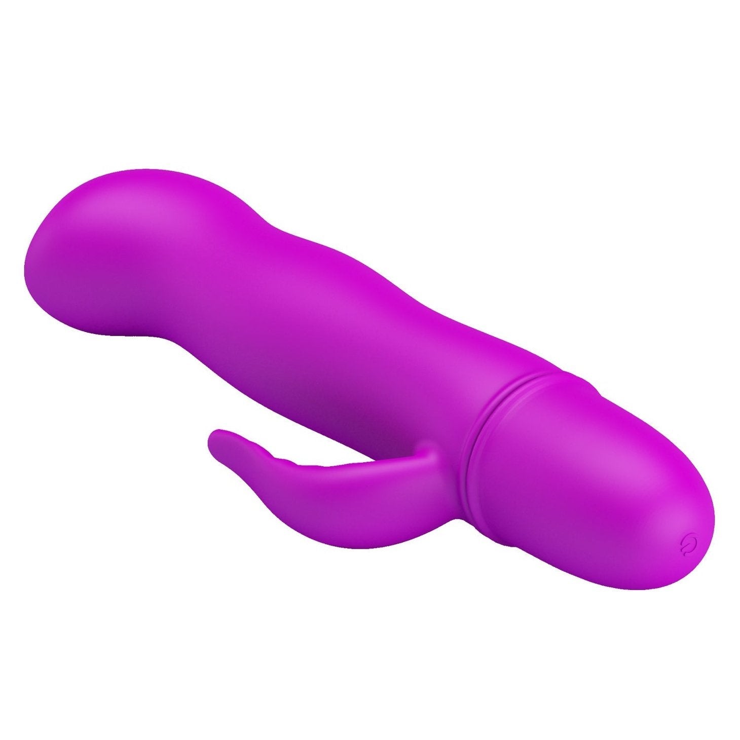 Mini Vibratore Rabbit totalmente in silicone - 10 modalità di vibrazione, Viola