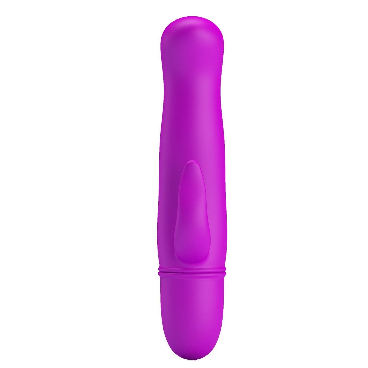 Mini Vibratore Rabbit totalmente in silicone - 10 modalità di vibrazione, Viola