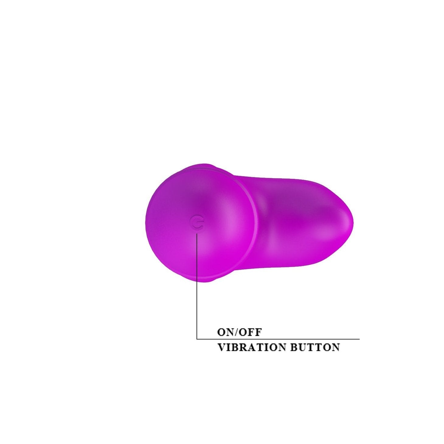 Mini Vibratore Rabbit totalmente in silicone - 10 modalità di vibrazione, Viola