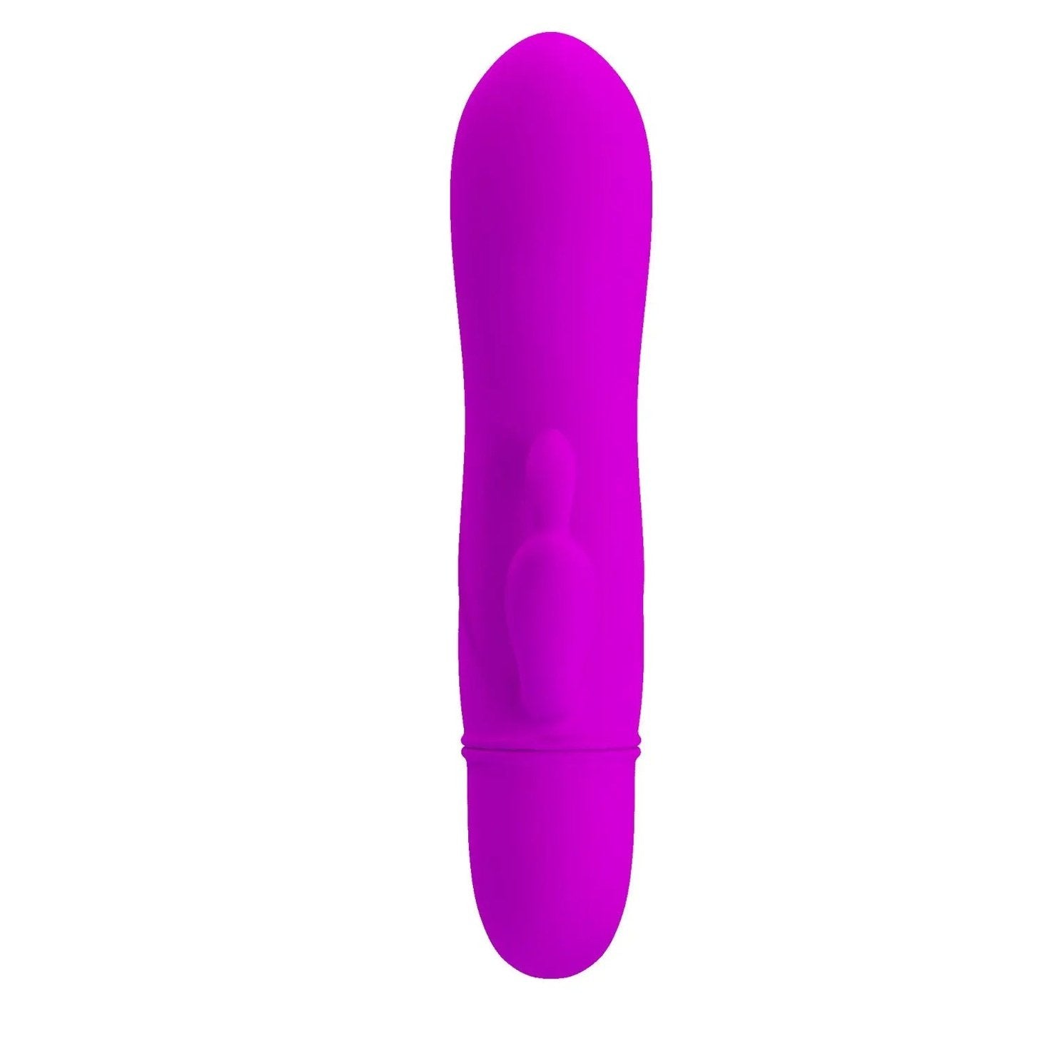 Caesar Mini Vibratore Rabbit in Silicone con potente motore da 10 diversi programmi di vibrazione - Viola