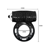 Anello Fallico Vibrante con Texture Stimolante