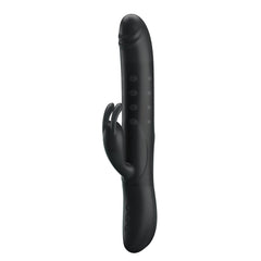 Vibratore Rabbit rotante e vibrante - Silicone, Nero