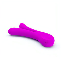 Ulysses Vibratore Rabbit con 12 diversi programmi di vibrazioni e Memory Function - Silicone, Ricaricabile, Viola