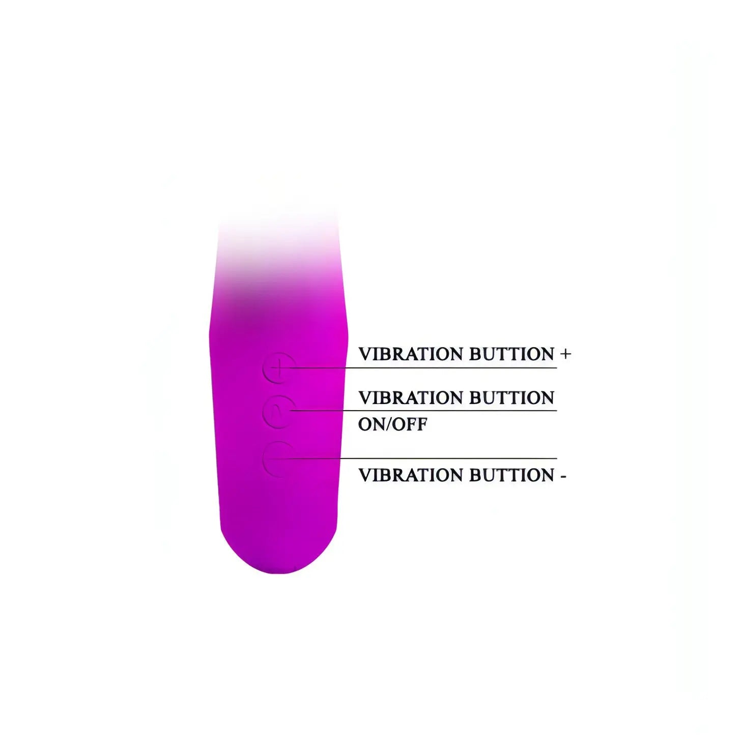 Gordon Vibratore Rabbit in Silicone con 7 diverse modalità di vibrazione - Ricaricabile, Viola