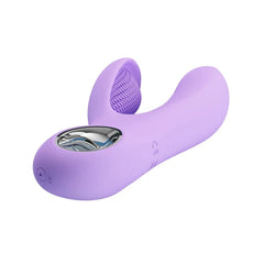 Canrol Vibratore Rabbit in Silicone con 7 diverse modalità di vibrazione - Anallergico, Ricaricabile, Lilla