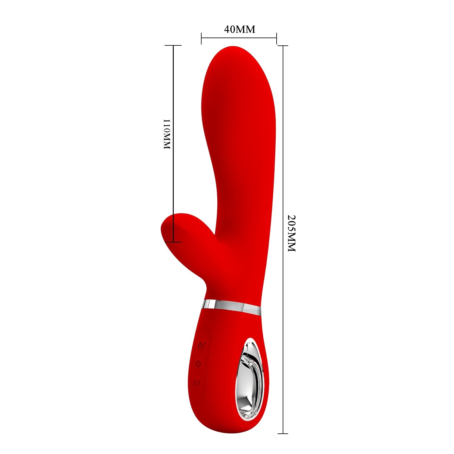 Vibratore Rabbit in 100% Silicone Medicale con 12 diverse modalità di vibrazione, Ricaricabile