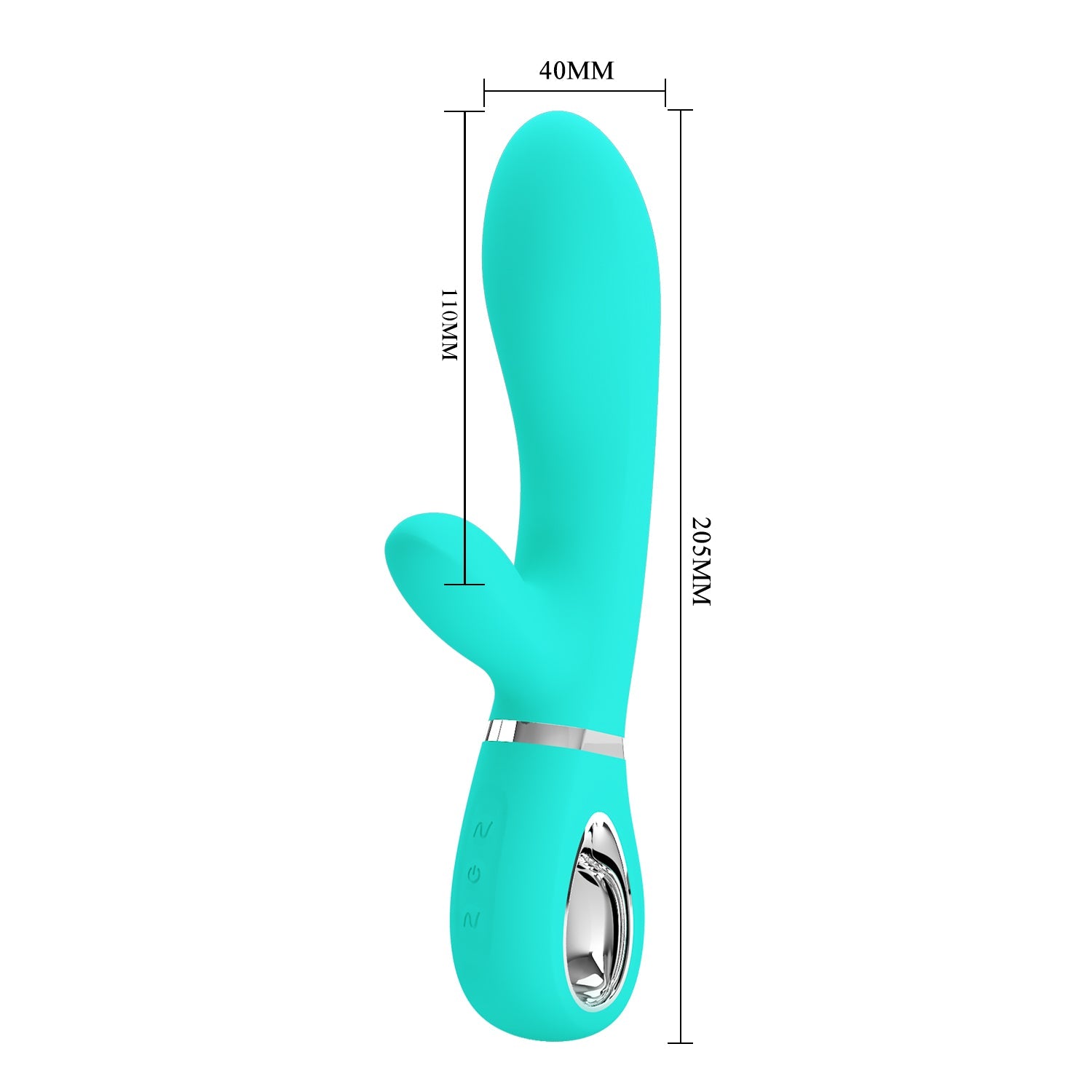 Vibratore Rabbit in 100% Silicone Medicale con 12 diverse modalità di vibrazione, Ricaricabile