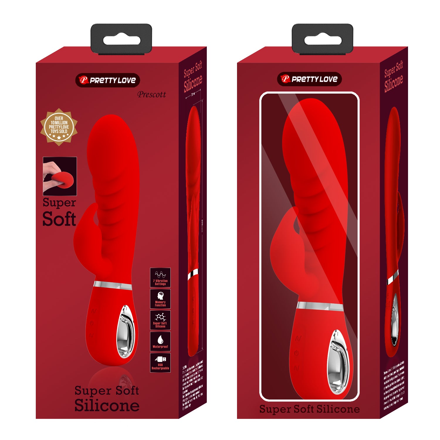 Vibratore Rabbit in 100% Silicone Medicale con Scanalature Extra Stimolanti