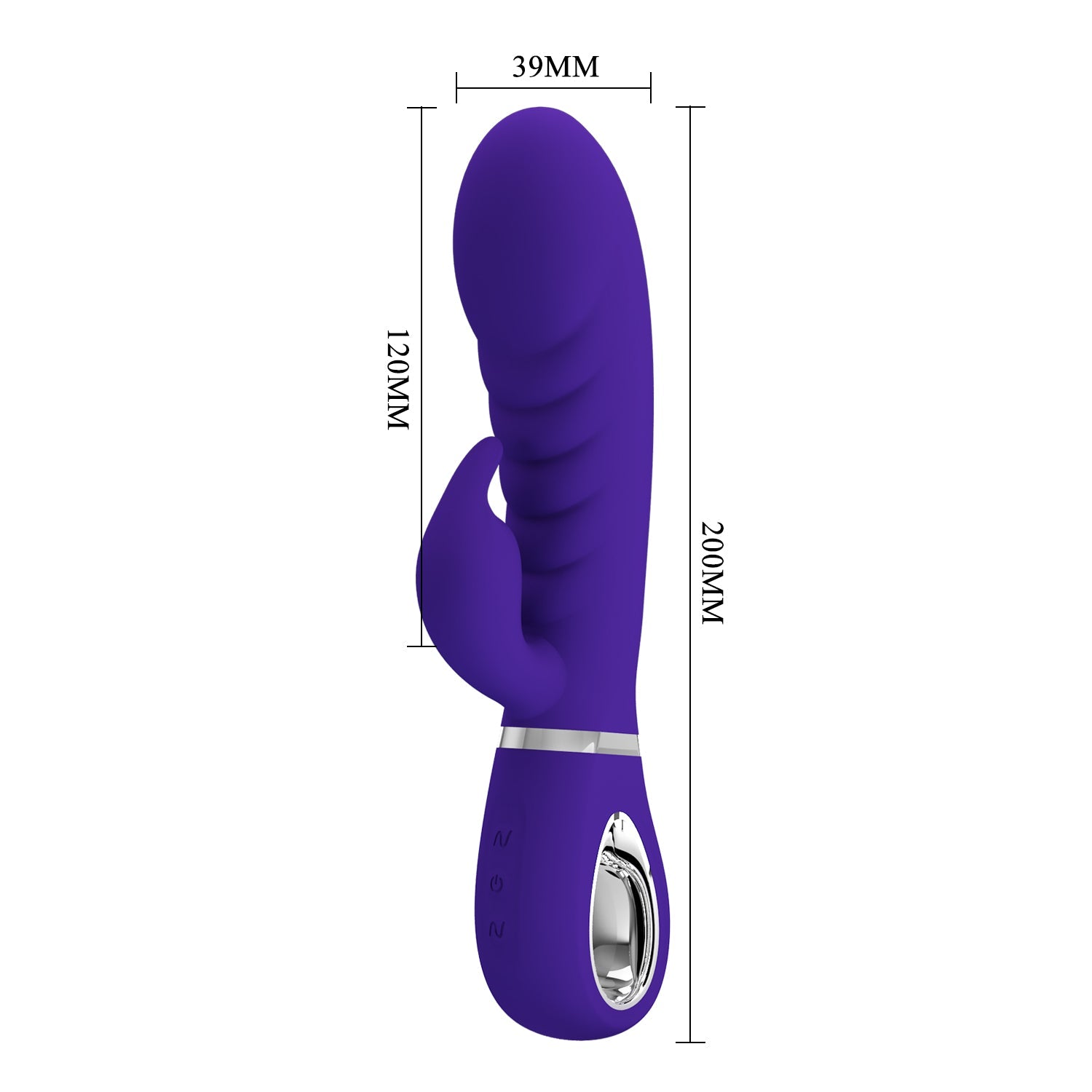 Vibratore Rabbit in 100% Silicone Medicale con Scanalature Extra Stimolanti