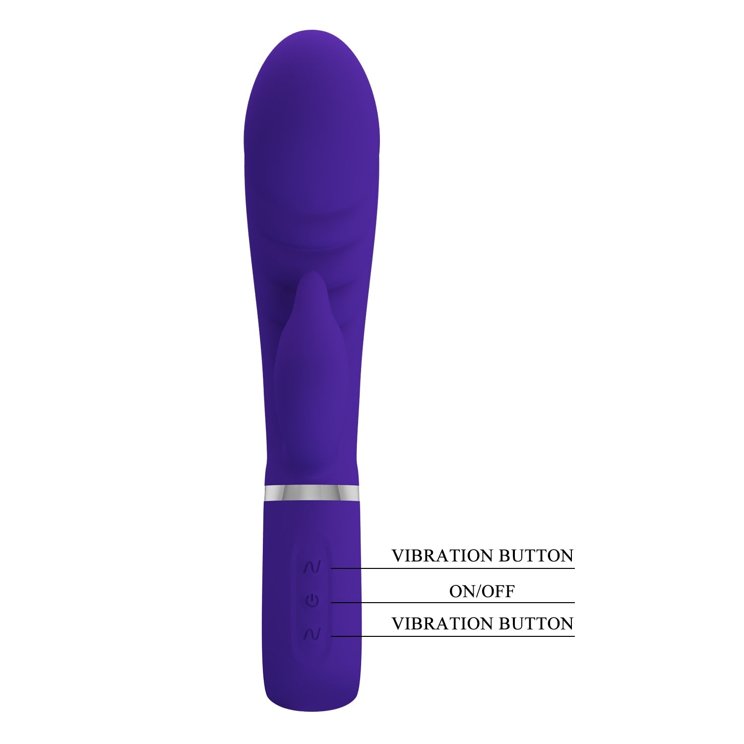 Vibratore Rabbit in 100% Silicone Medicale con Scanalature Extra Stimolanti