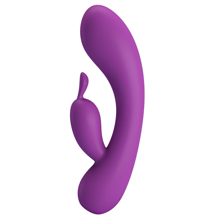 Vibratore Rabbit Extra Soft Silicone - 12 modalità di vibrazione, Ricaricabile, Viola