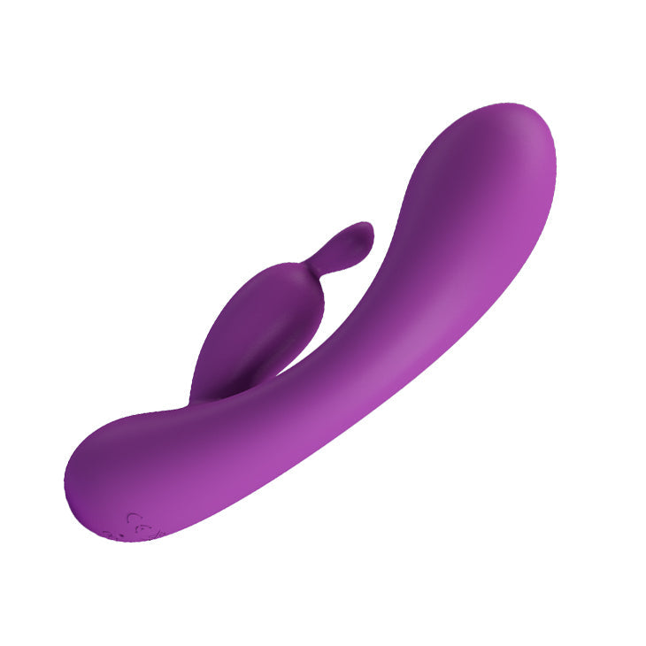 Vibratore Rabbit Extra Soft Silicone - 12 modalità di vibrazione, Ricaricabile, Viola