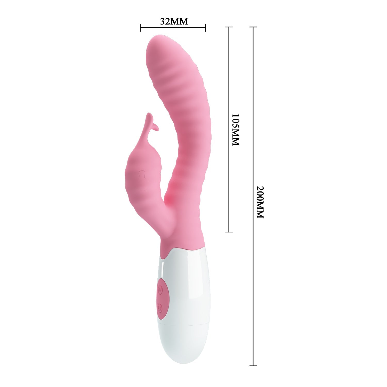 Hyman Vibratore Rabbit in Silicone con 30 modalità di vibrazione