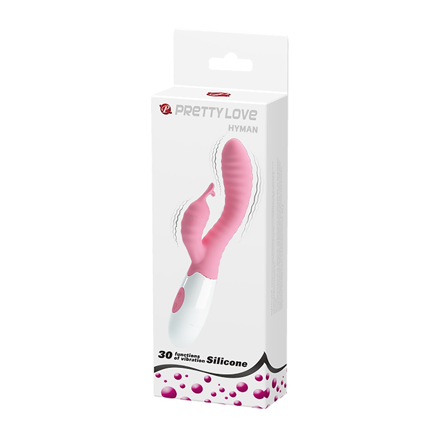 Hyman Vibratore Rabbit in Silicone con 30 modalità di vibrazione