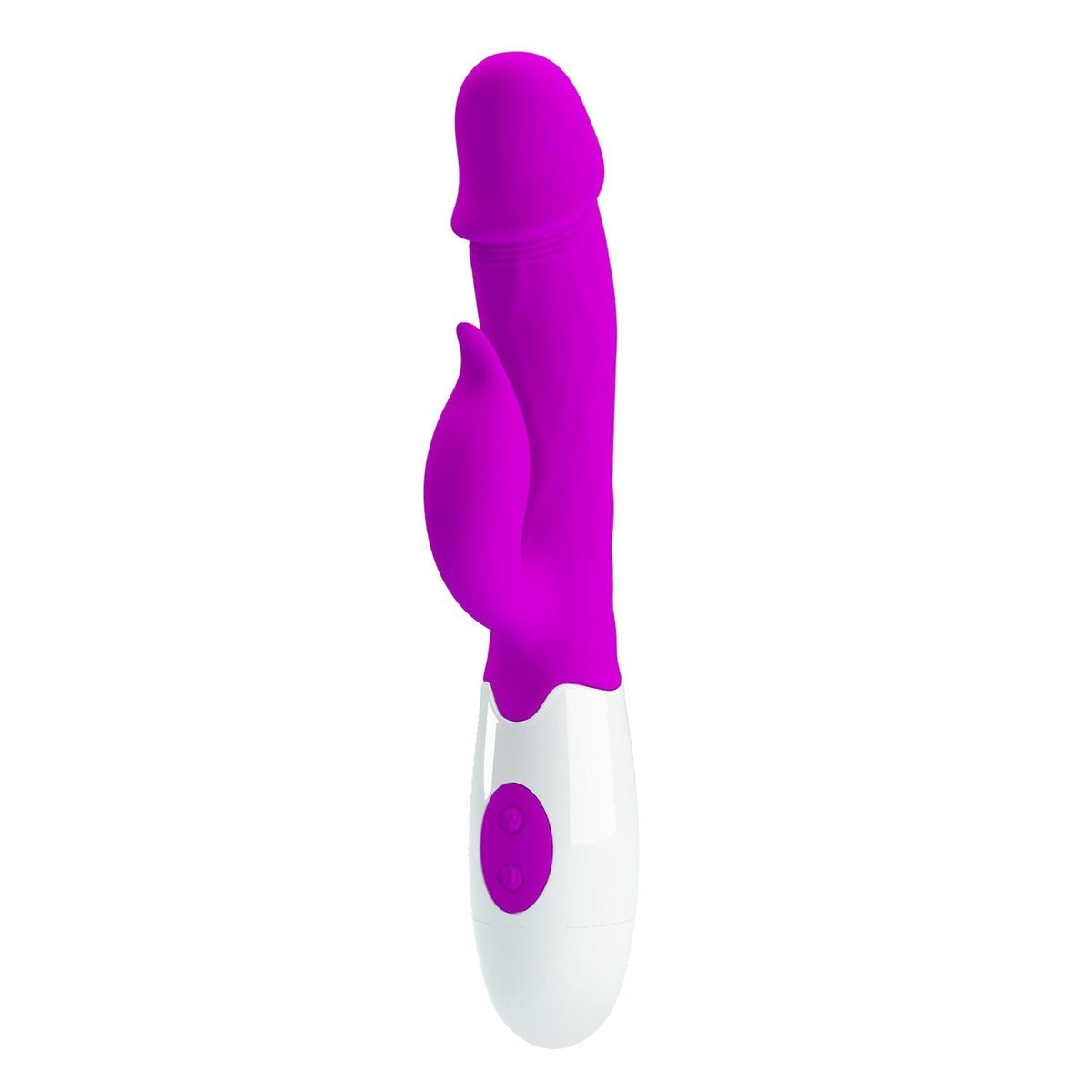 Vibratore Rabbit con Glande Scolpito e 30 diversi programmi di vibrazione - Silicone Medicale, Viola