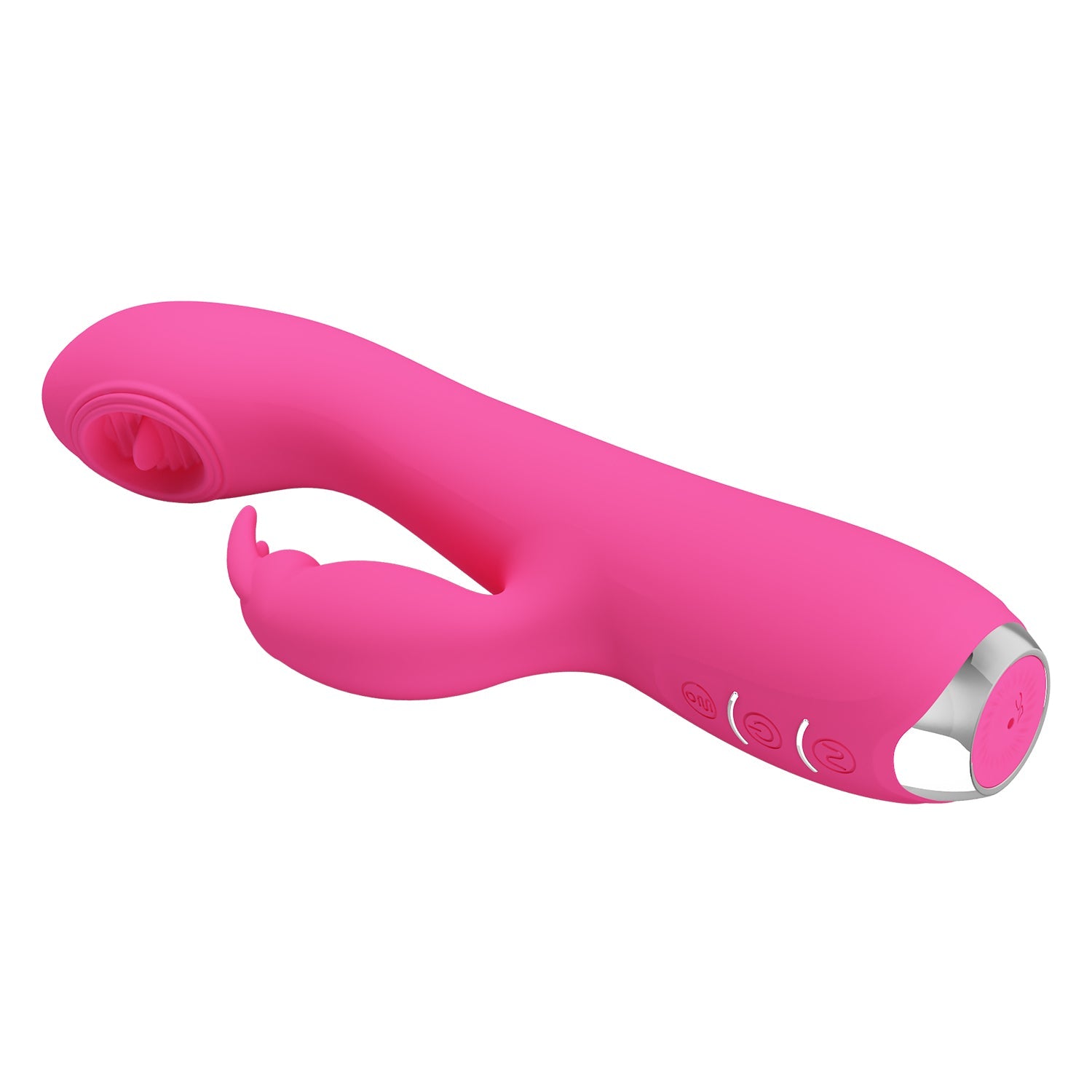 Rachel Vibratore Rabbit in silicone con Lingua vibrante all'interno - Ricaricabile