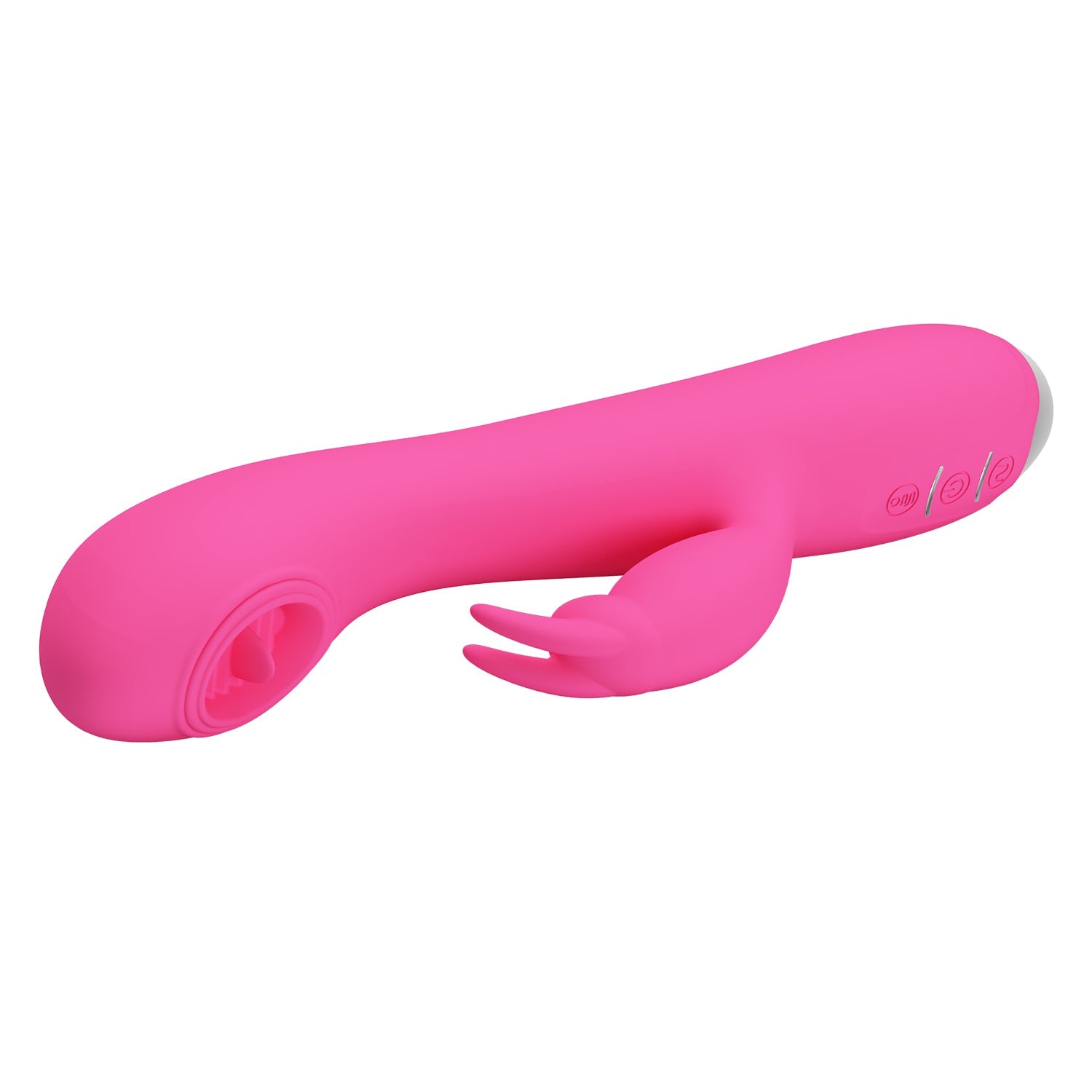 Rachel Vibratore Rabbit in silicone con Lingua vibrante all'interno - Ricaricabile