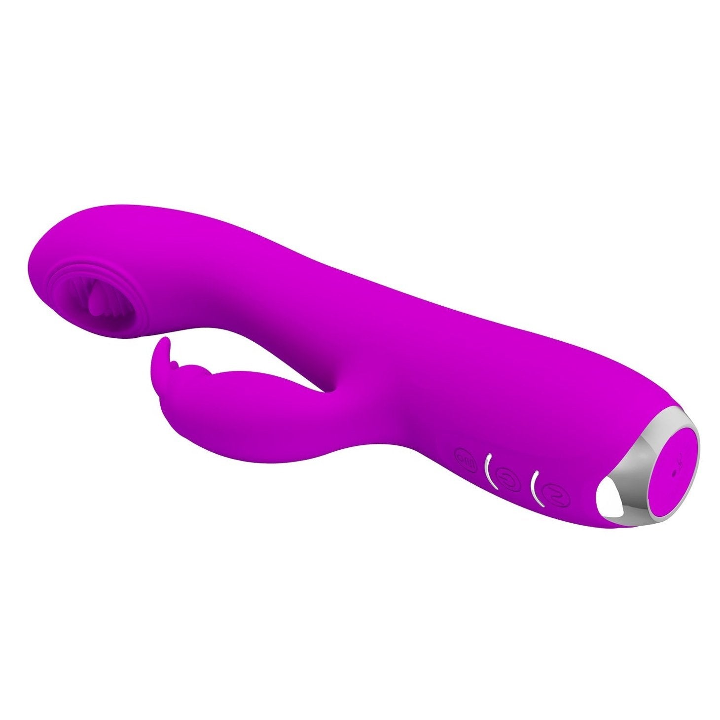 Rachel Vibratore Rabbit in silicone con Lingua vibrante all'interno - Ricaricabile