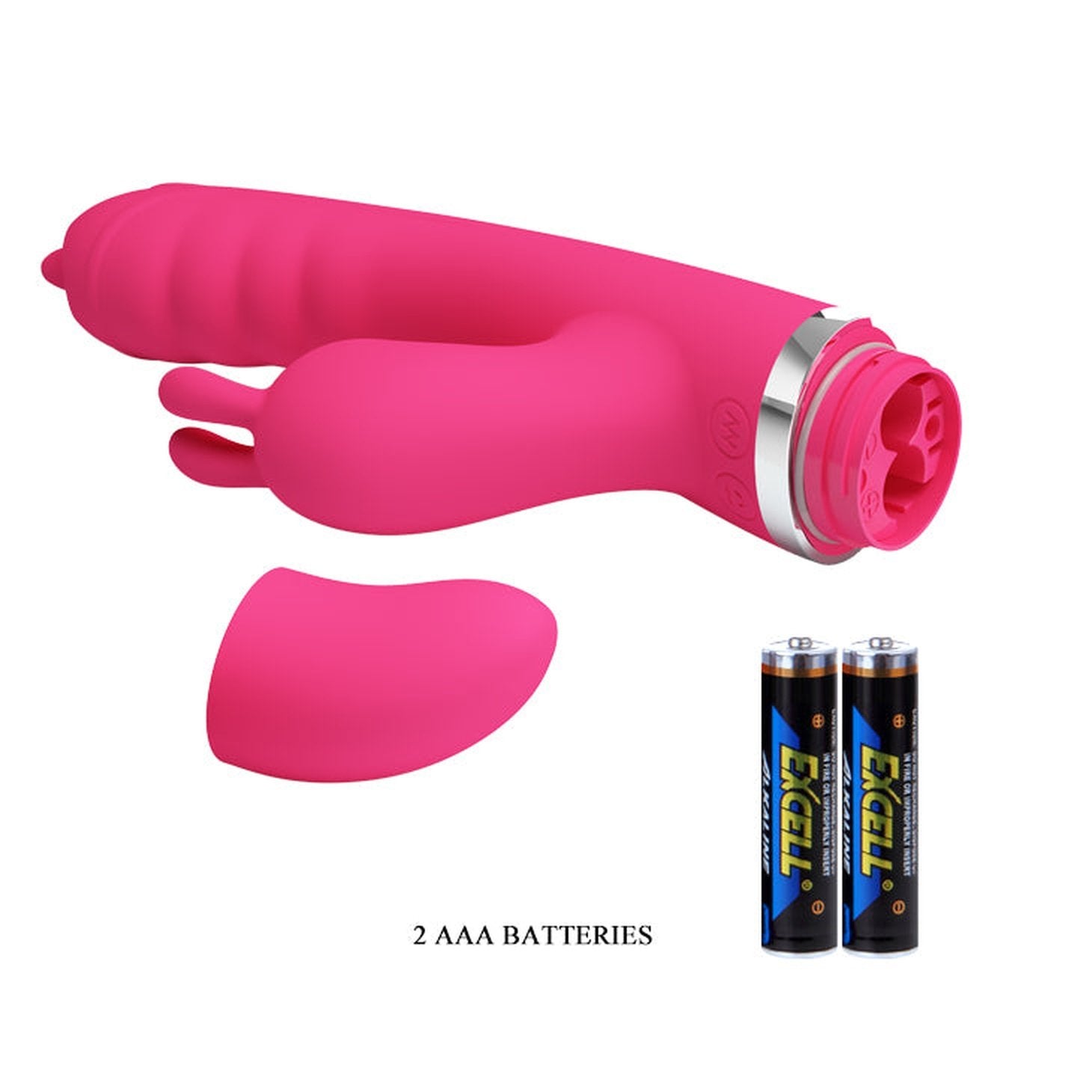 Vibratore Rabbit con funzione Licking e Succhia Clitoride - Silicone Medicale, Fucsia