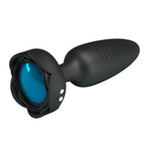 Vibratore Anale in Silicone Con Luce, Vibrazione e Spinta