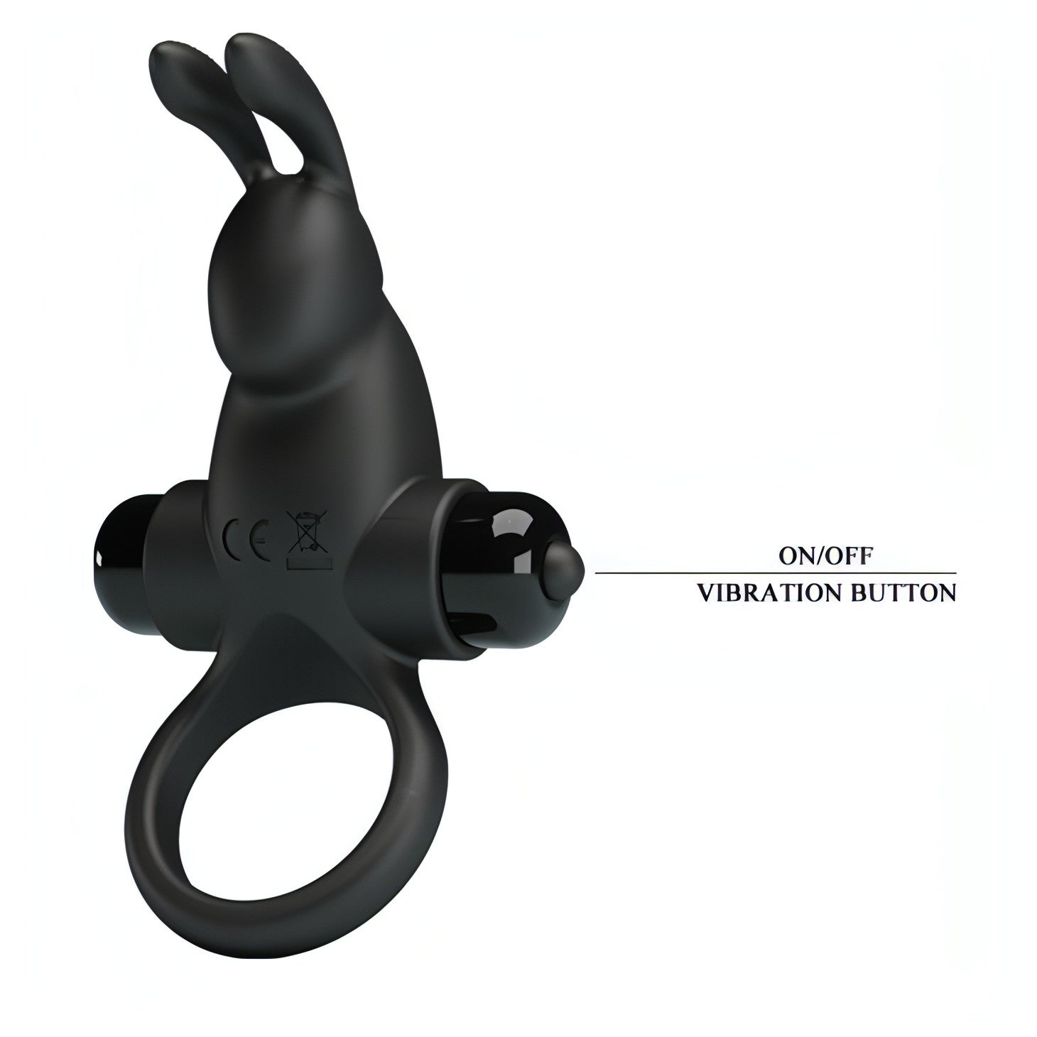 Anello Rabbit Vibrante con stimolatore clitorideo - Silicone, 10 modalità di vibrazione