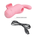2 in 1 Vibratore e Succhiaclitoride Da Dita