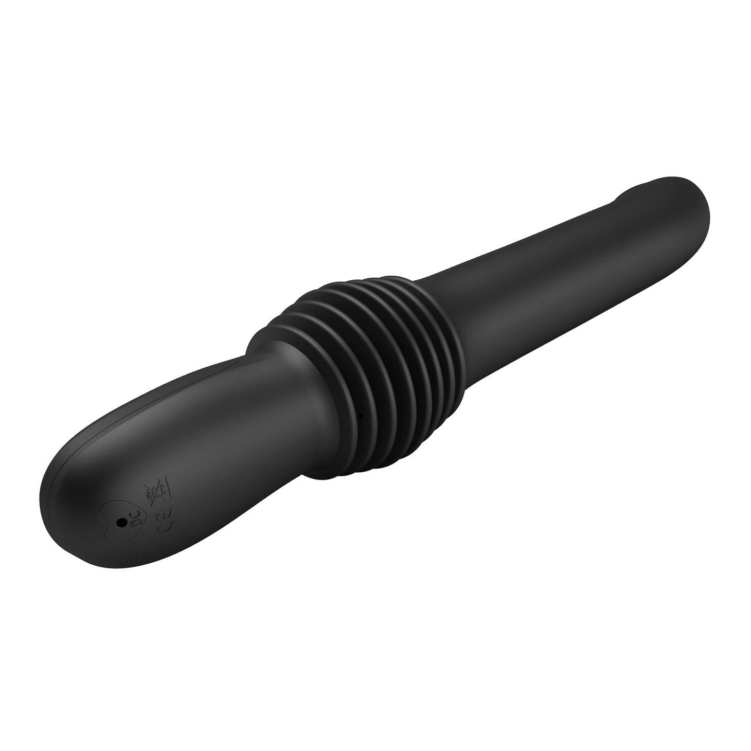 Pazuzu Vibratore Up & Down espandibile di 7 cm con 3 diverse intensità - Nero, Silicone, Ricaricabile