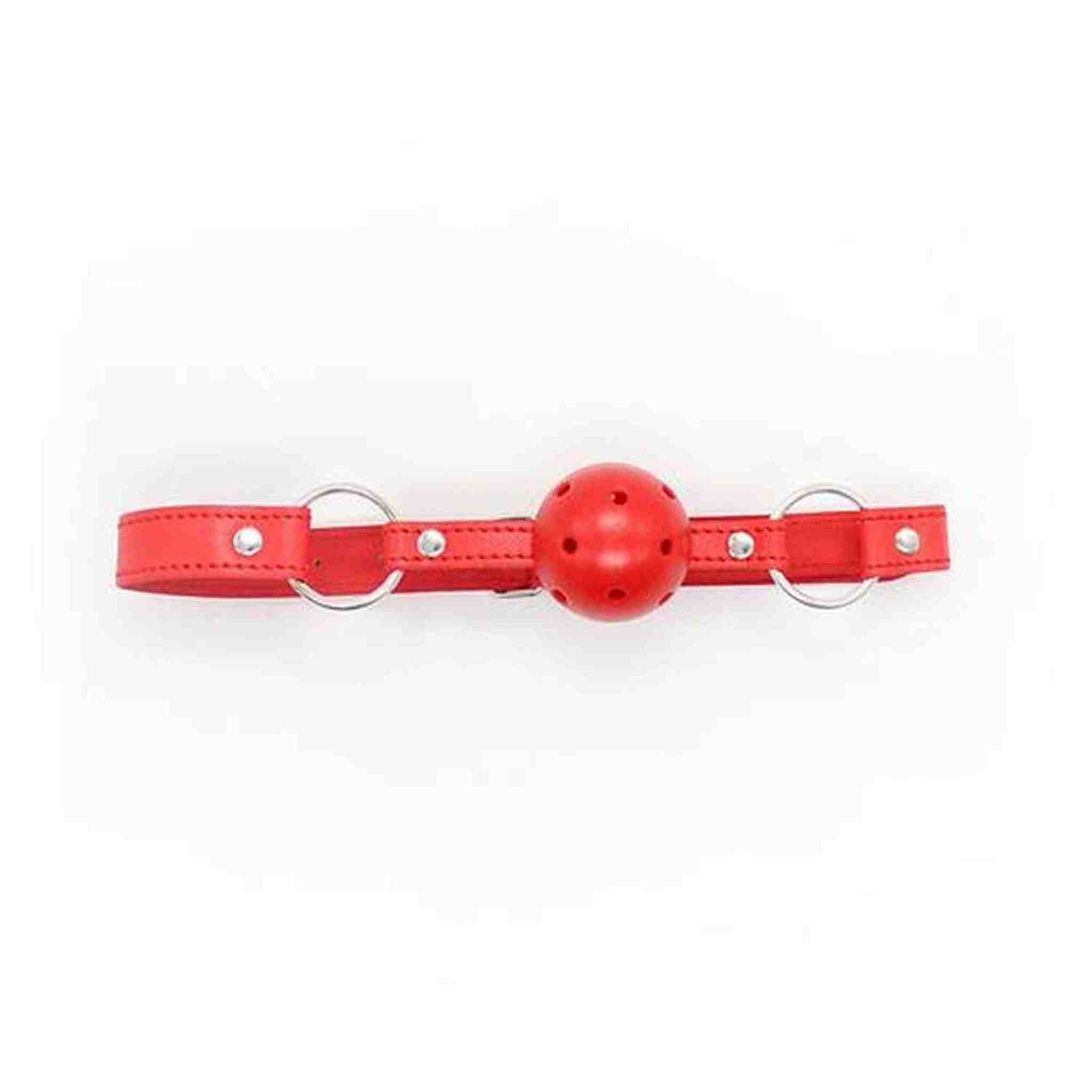 Ball Gag Con Fori Traspiranti e Cinturino Regolabile