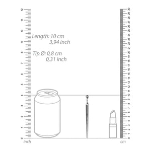 Bastoncino metallico per sounding uretrale 10 cm Ø 8 mm