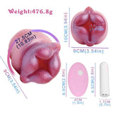 Misurazioni toy Bear 27.5 cm in silicone liquido rosa con accessori inclusi