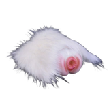 Masturbatore cane beaver silicone liquido su base pelliccia vista angolata texture interna