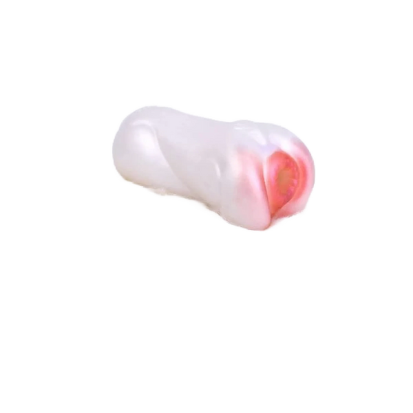 Doll sessuale cane beaver silicone opaco bianco forma curva dettaglio interno rosso
