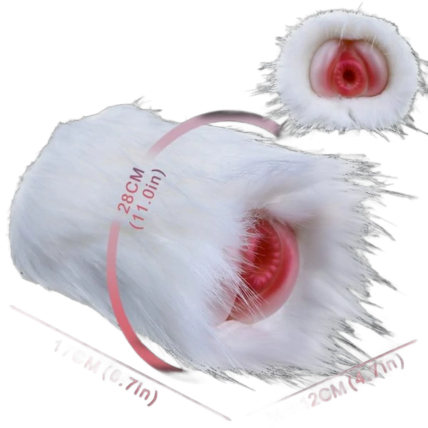 Doll sessuale uomo cane beaver silicone liquido rosa dimensioni 28x12x17 cm ingrandimento interno