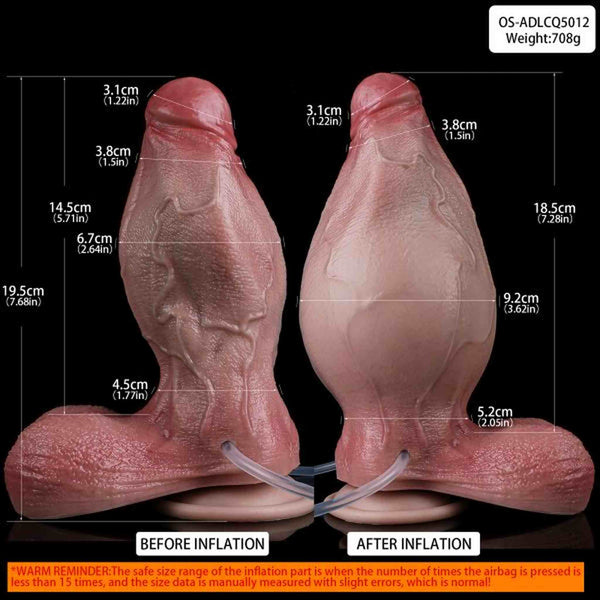 Big Dildos Realistic Sex Toy With Pump, Inflatable Squirting Dildo