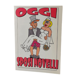 Biglietto d'auguri ″Oggi sposi novelli, questa sera sposi porcelli″ - Small