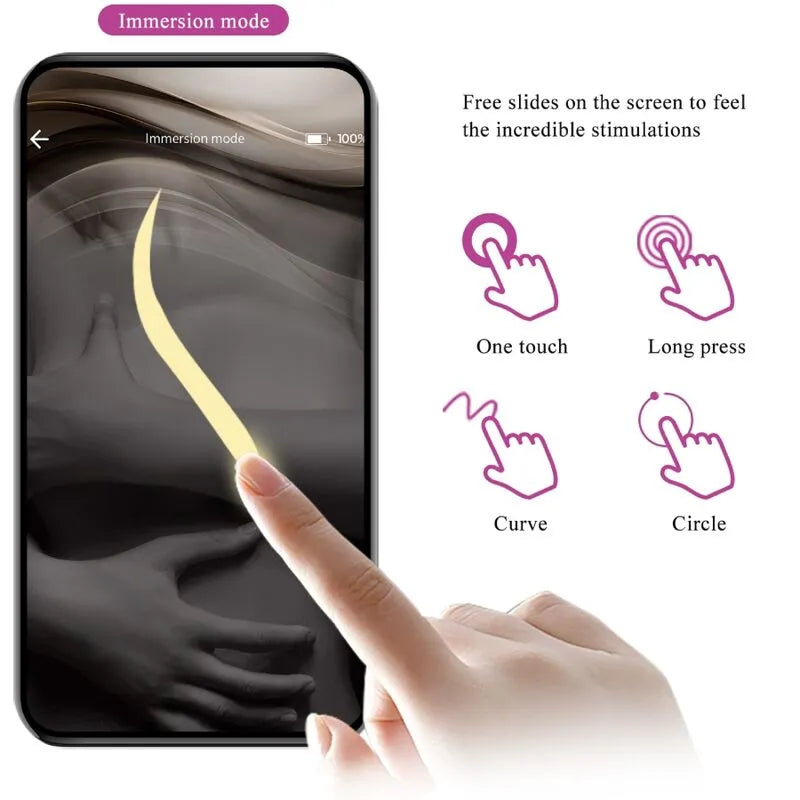 Billy Vibratore Doppio con Comando da APP Mobile