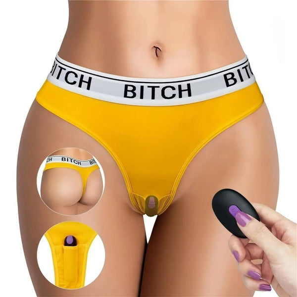 Bitch Slip Vibrante con Telecomando Wireless