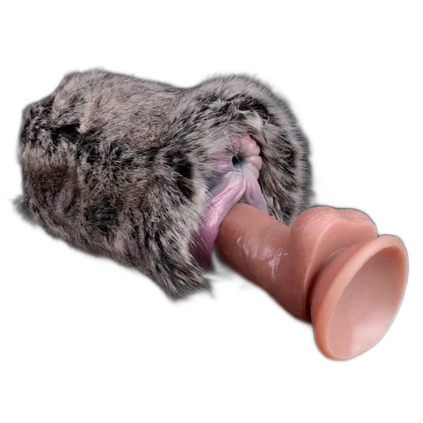 Blazing Cow Shape Artificial Pussy Toy Silicone Sex Doll For men