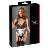 Body Cameriera Sexy con accessori e apertura inguinale