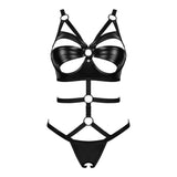 Body Cut-Out in Wetlook con Anelli