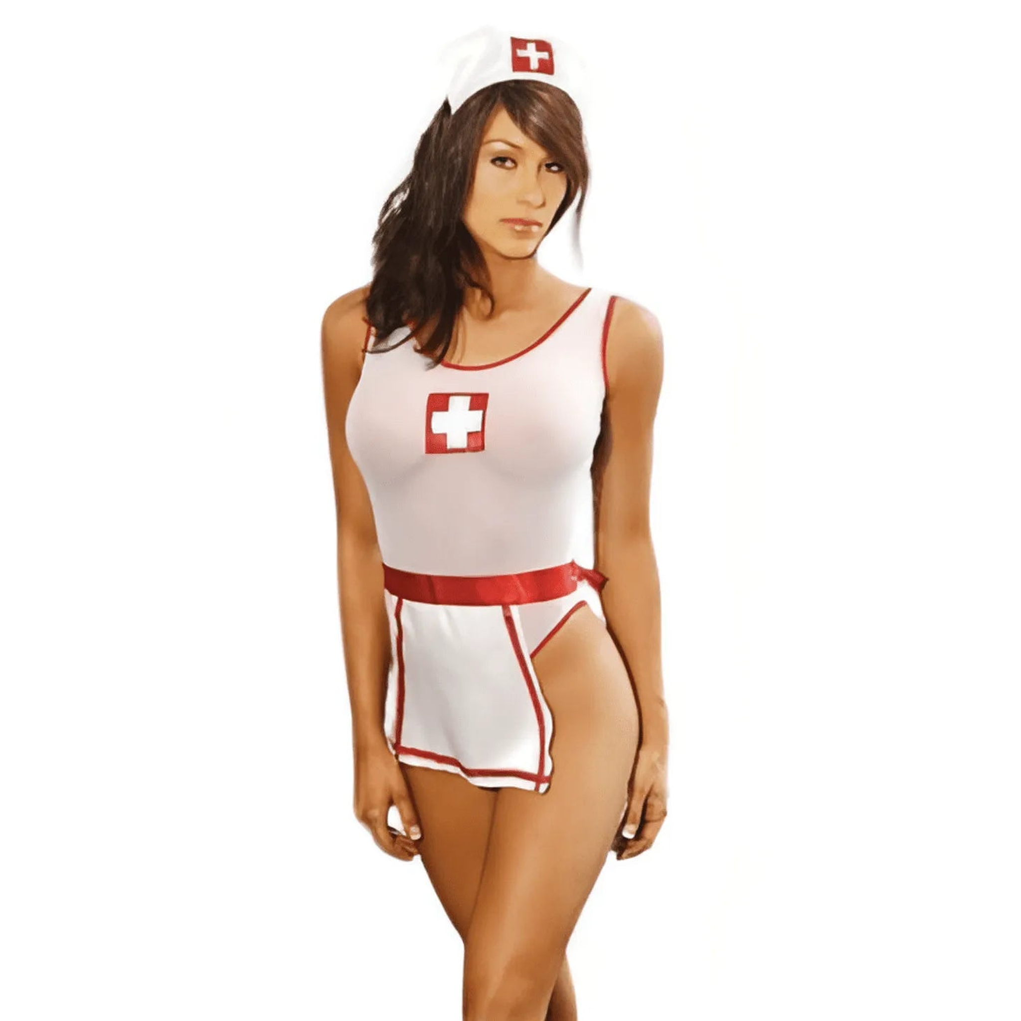 Body Sexy Infermiera Con Grembiulino Coordinato