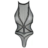 Body a Rete con Collo Halter e Cut-Out Laterali
