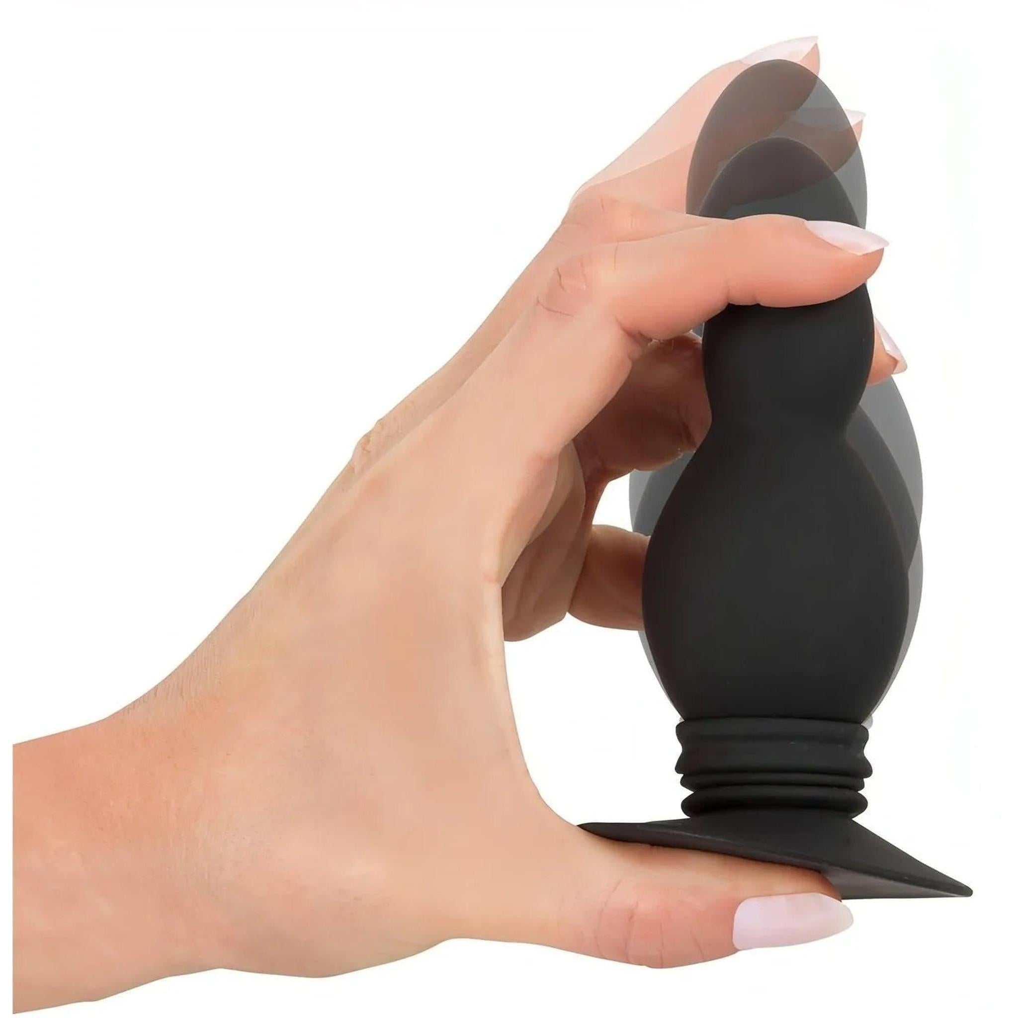 Bouncing Plug Anale Nero Rimbalzante