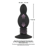 Bouncing Plug Anale Nero Rimbalzante