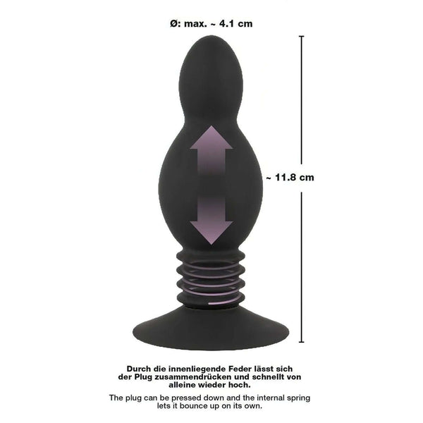 Bouncing Plug Anale Nero Rimbalzante