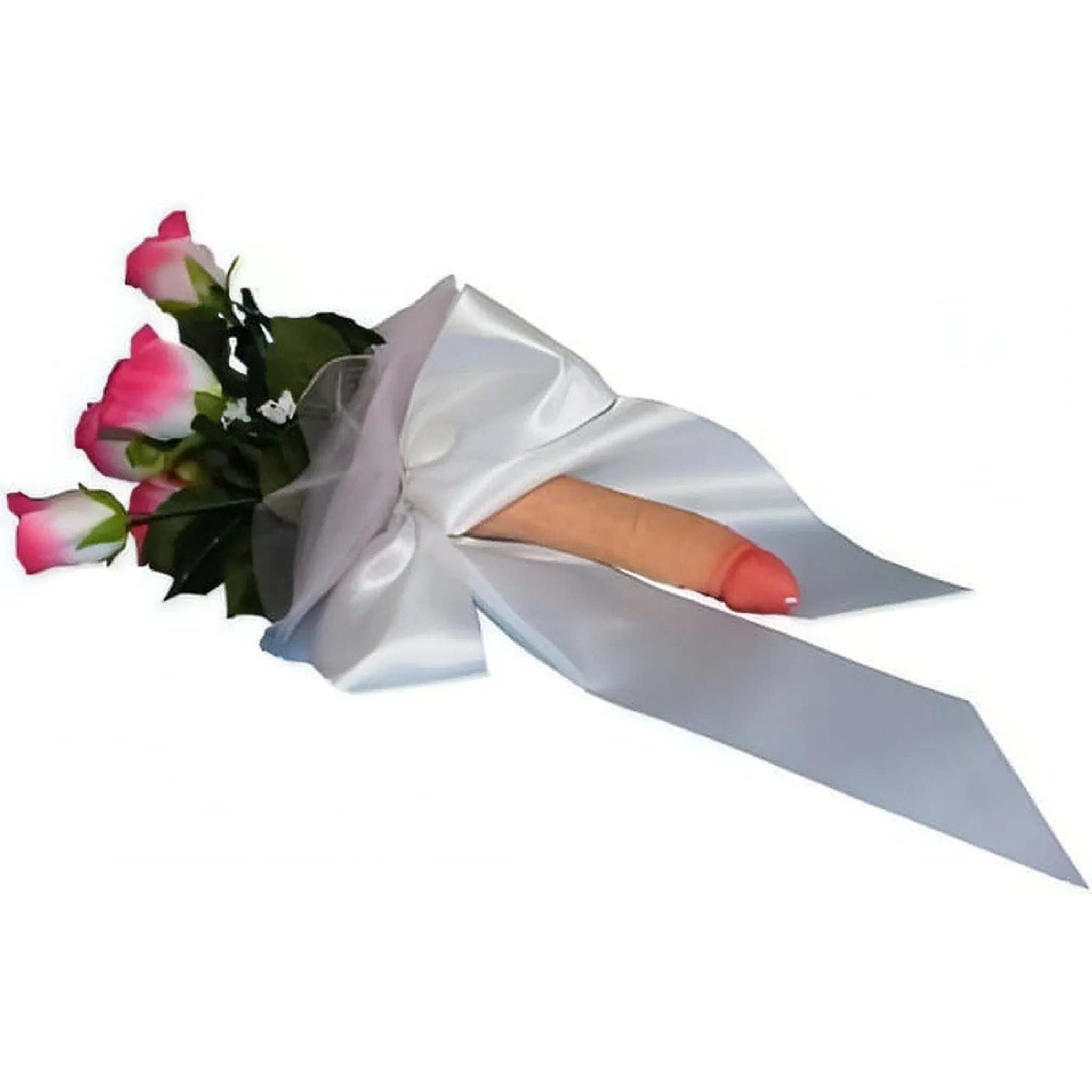 Bouquet della Sposa con Manico a Forma Fallica