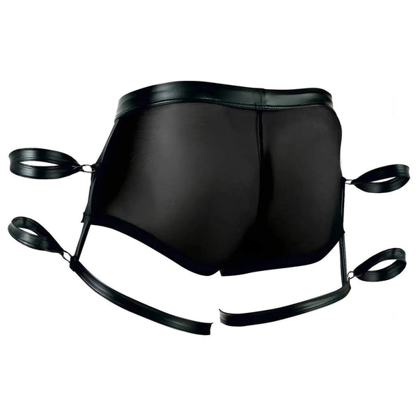 Boxer Sexy Uomo con Stringhe e Polsiere