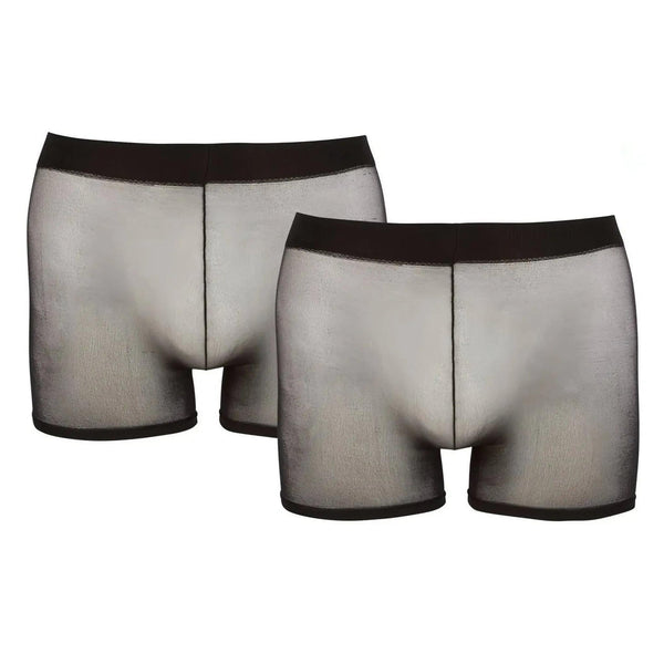 Boxer a Rete Nera Semi Trasparente